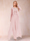 Sheath/Column Scoop Long Sleeves Jumpsuit with Applique & Jacket