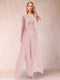 Sheath/Column Scoop Long Sleeves Jumpsuit with Applique & Jacket