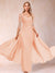 Sheath/Column V-Neck Half Sleeves Mother of the Bride Dresses with Applique