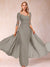 Sheath/Column V-Neck Half Sleeves Mother of the Bride Dresses with Applique