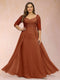 Sheath/Column V-Neck Half Sleeves Plus Size Mother of the Bride Dresses with Applique