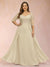 Sheath/Column V-Neck Half Sleeves Plus Size Mother of the Bride Dresses with Applique