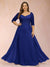 Sheath/Column V-Neck Half Sleeves Plus Size Mother of the Bride Dresses with Applique