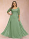 Sheath/Column V-Neck Half Sleeves Plus Size Mother of the Bride Dresses with Applique