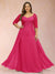 Sheath/Column V-Neck Half Sleeves Plus Size Mother of the Bride Dresses with Applique