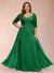Sheath/Column V-Neck Half Sleeves Plus Size Mother of the Bride Dresses with Applique