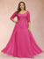 Sheath/Column V-Neck Half Sleeves Plus Size Mother of the Bride Dresses with Applique