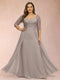 Sheath/Column V-Neck Half Sleeves Plus Size Mother of the Bride Dresses with Applique