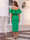Sheath/Column Off-the-Shoulder Short Sleeves Evening Dresses with Ruched