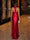 Trumpet/Mermaid Halter Sleeveless Evening Dresses with Split Side & Ruched
