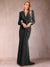 Trumpet/Mermaid V-Neck Long Sleeves Mother of the Bride Dresses with Ruffles