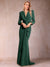 Trumpet/Mermaid V-Neck Long Sleeves Mother of the Bride Dresses with Ruffles
