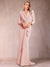 Trumpet/Mermaid V-Neck Long Sleeves Mother of the Bride Dresses with Ruffles