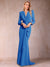 Trumpet/Mermaid V-Neck Long Sleeves Mother of the Bride Dresses with Ruffles