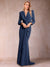 Trumpet/Mermaid V-Neck Long Sleeves Mother of the Bride Dresses with Ruffles