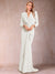 Trumpet/Mermaid V-Neck Long Sleeves Mother of the Bride Dresses with Ruffles
