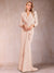 Trumpet/Mermaid V-Neck Long Sleeves Mother of the Bride Dresses with Ruffles
