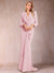 Trumpet/Mermaid V-Neck Long Sleeves Mother of the Bride Dresses with Ruffles