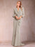 Trumpet/Mermaid V-Neck Long Sleeves Mother of the Bride Dresses with Ruffles