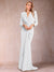 Trumpet/Mermaid V-Neck Long Sleeves Mother of the Bride Dresses with Ruffles