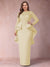 Sheath/Column Scoop Long Sleeves Plus Size Mother of Bride Dresses with Applique