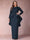 Sheath/Column Scoop Long Sleeves Plus Size Mother of Bride Dresses with Applique