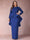 Sheath/Column Scoop Long Sleeves Plus Size Mother of Bride Dresses with Applique