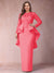 Sheath/Column Scoop Long Sleeves Plus Size Mother of Bride Dresses with Applique