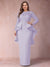 Sheath/Column Scoop Long Sleeves Plus Size Mother of Bride Dresses with Applique