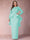 Sheath/Column Scoop Long Sleeves Plus Size Mother of Bride Dresses with Applique