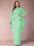 Sheath/Column Scoop Long Sleeves Plus Size Mother of Bride Dresses with Applique