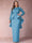 Sheath/Column Scoop Long Sleeves Plus Size Mother of Bride Dresses with Applique