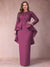 Sheath/Column Scoop Long Sleeves Plus Size Mother of Bride Dresses with Applique