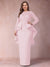 Sheath/Column Scoop Long Sleeves Plus Size Mother of Bride Dresses with Applique