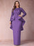 Sheath/Column Scoop Long Sleeves Plus Size Mother of Bride Dresses with Applique