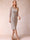 Sheath/Column Scoop 3/4 Sleeves 2 Pieces Mother of the Bride Dresses with Applique