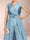 A-Line/Princess V-Neck 3/4 Sleeves 2 Pieces Pantsuits with Bow Knot