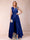 A-Line/Princess V-Neck 3/4 Sleeves 2 Pieces Pantsuits with Bow Knot