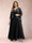 A-Line/Princess V-Neck 3/4 Sleeves 2 Pieces Plus Size Mother of the Bride Dresses with Applique
