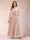 A-Line/Princess V-Neck 3/4 Sleeves 2 Pieces Plus Size Mother of the Bride Dresses with Applique