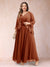 A-Line/Princess V-Neck 3/4 Sleeves 2 Pieces Plus Size Mother of the Bride Dresses with Applique