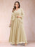 A-Line/Princess V-Neck 3/4 Sleeves 2 Pieces Plus Size Mother of the Bride Dresses with Applique