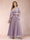 A-Line/Princess V-Neck 3/4 Sleeves 2 Pieces Plus Size Mother of the Bride Dresses with Applique