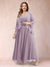 A-Line/Princess V-Neck 3/4 Sleeves 2 Pieces Plus Size Mother of the Bride Dresses with Applique