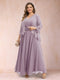 A-Line/Princess V-Neck 3/4 Sleeves 2 Pieces Plus Size Mother of the Bride Dresses with Applique