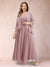 A-Line/Princess V-Neck 3/4 Sleeves 2 Pieces Plus Size Mother of the Bride Dresses with Applique