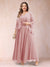 A-Line/Princess V-Neck 3/4 Sleeves 2 Pieces Plus Size Mother of the Bride Dresses with Applique