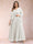 A-Line/Princess V-Neck 3/4 Sleeves 2 Pieces Plus Size Mother of the Bride Dresses with Applique