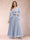 A-Line/Princess V-Neck 3/4 Sleeves 2 Pieces Plus Size Mother of the Bride Dresses with Applique