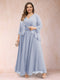 A-Line/Princess V-Neck 3/4 Sleeves 2 Pieces Plus Size Mother of the Bride Dresses with Applique